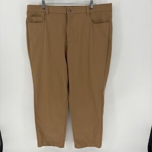 WILLIT Mens Khaki Polyester Spandex Golf Dress Pants Stretch Tech (40X29)